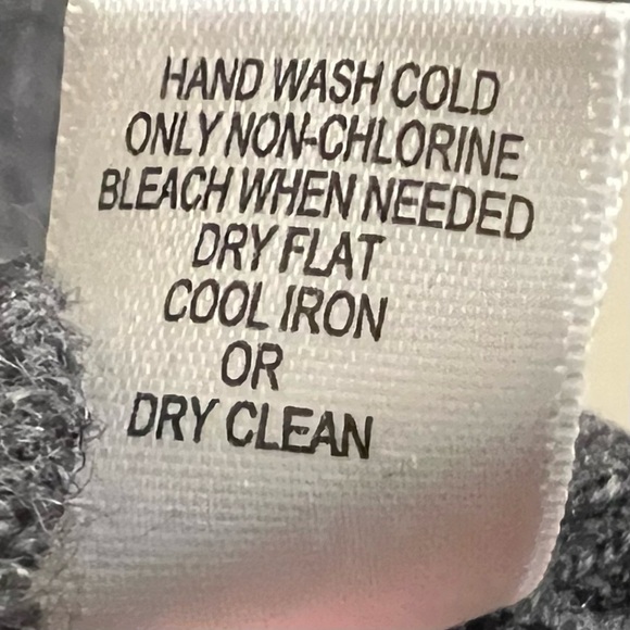 Banana Republic Men's Sweater Large Gray Shawl Collar Merino Wool Blend - Picture 13 of 16